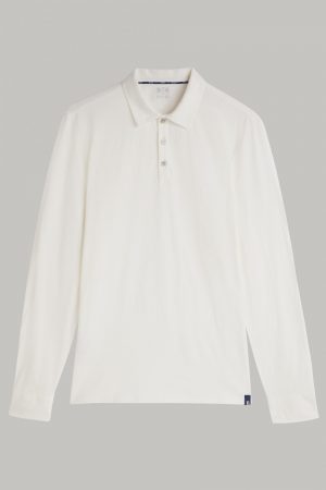 Polo Uomo | Polo In Jersey Di Cotone Regular Fit Bianco | Boggi Milano