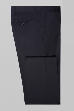 Smoking Uomo | Super 130 Wool 4 Seasons Trousers Navy | Boggi Milano